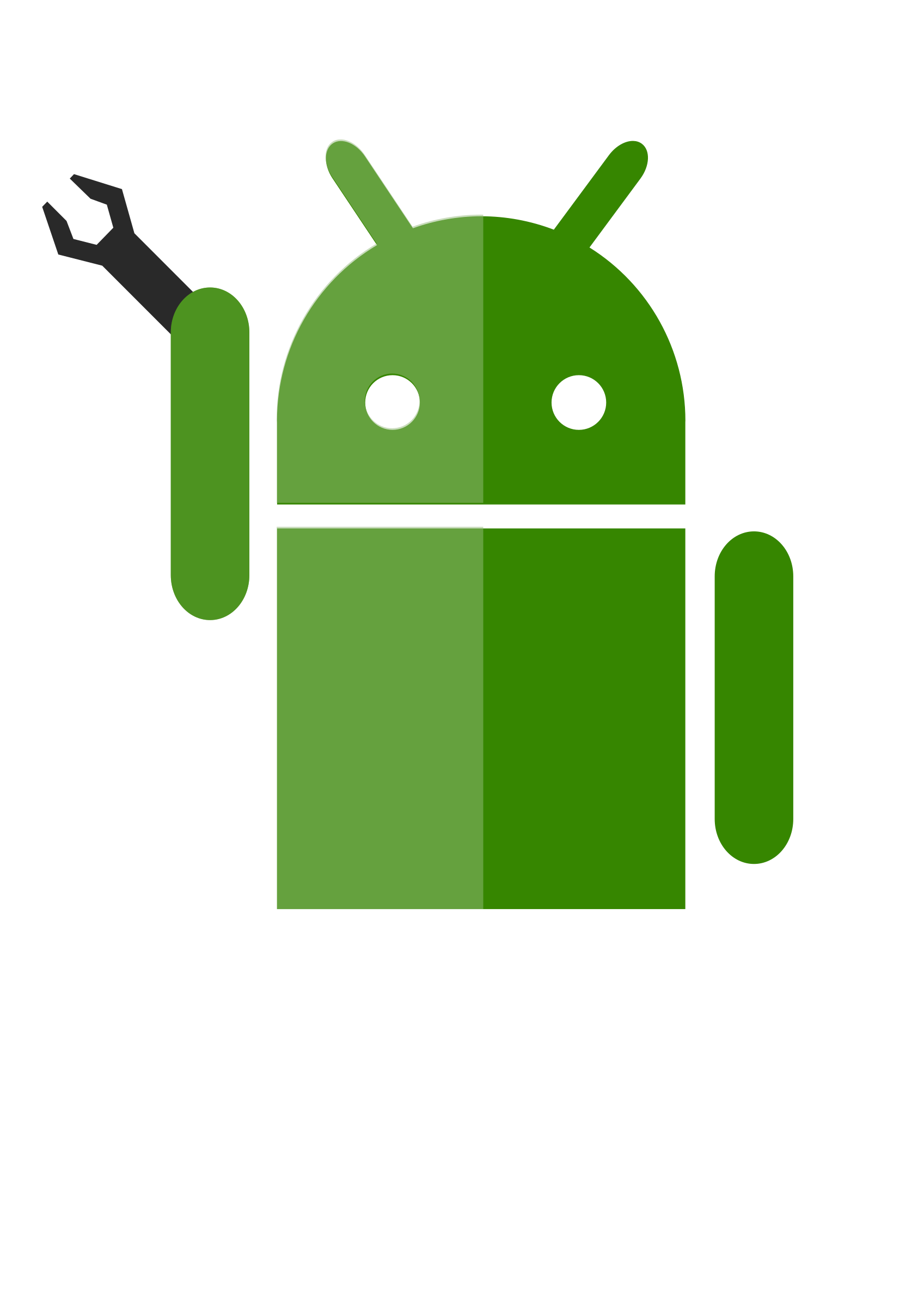 Android robot vector.
