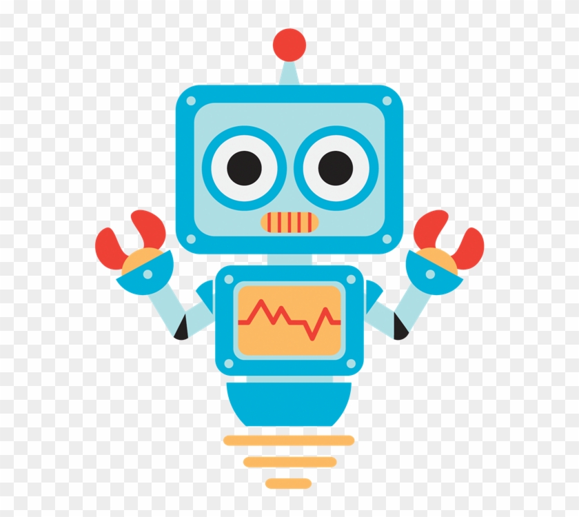 Colorful clipart robot.