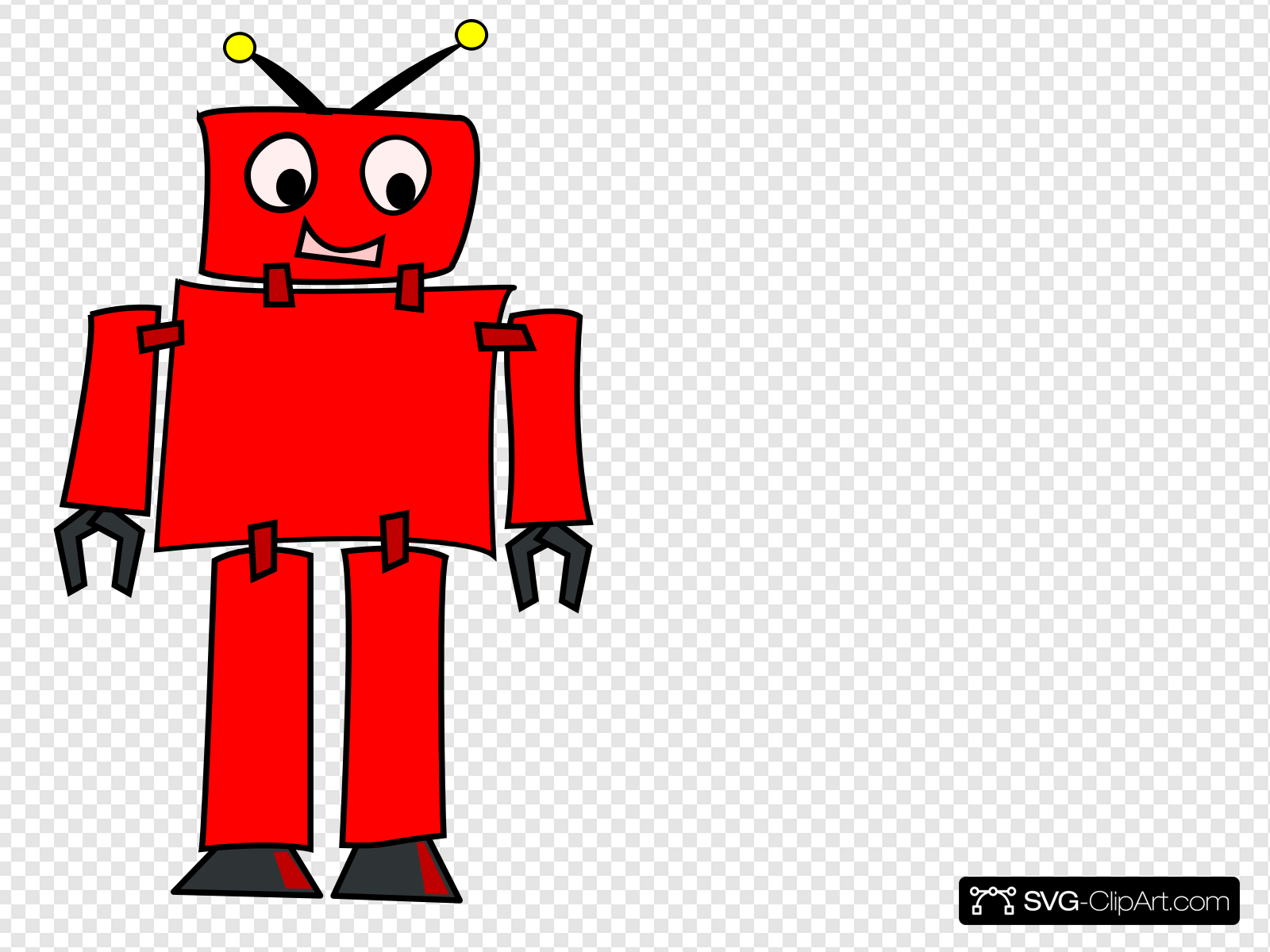 Red Robot Clip art, Icon and SVG