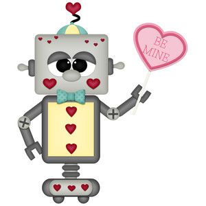 Valentine robot with.