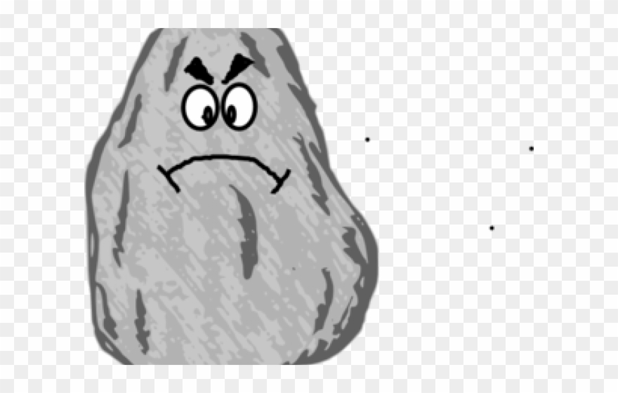 Rock clipart angry.
