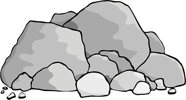 Rock Clipart Black And White