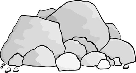 Rock clipart drawing.