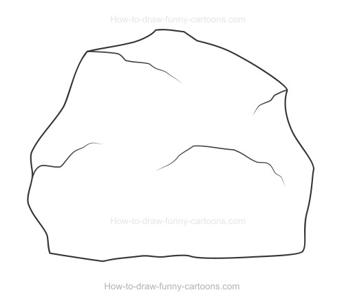 How draw rock.