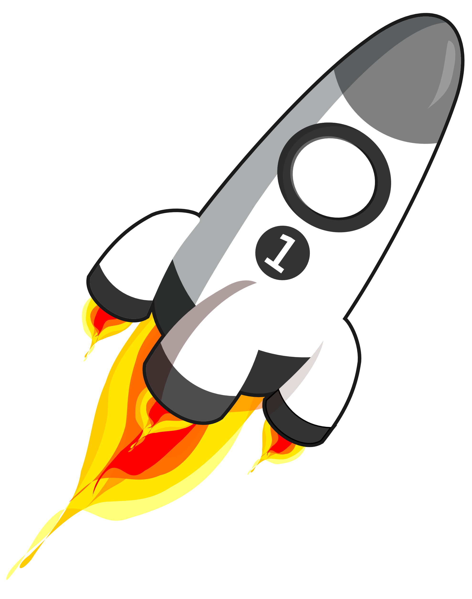 rocket clipart animated