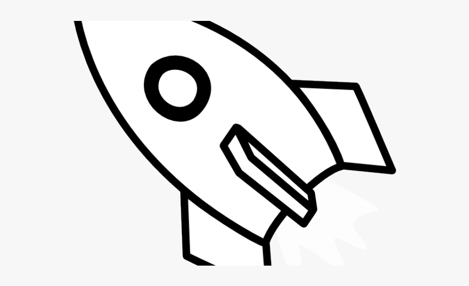Rocket Clipart Black And White