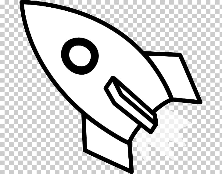 Rocket Spacecraft Black and white , robot PNG clipart