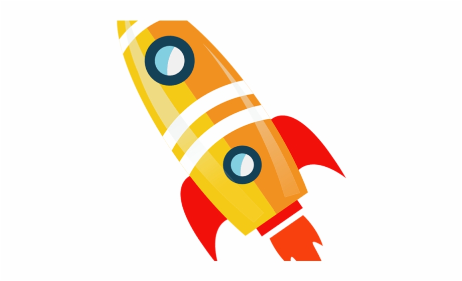 Flames Clipart Rocket Booster Cartoon Rocket Launching Png
