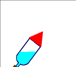 Bottle rocket clipart