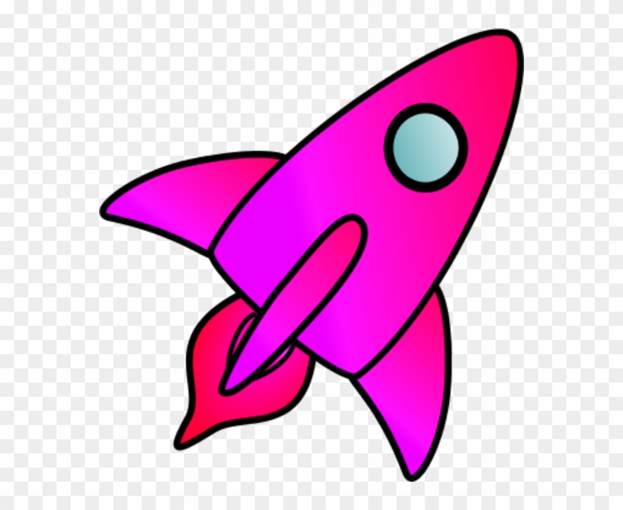 Spaceship Clipart Pink