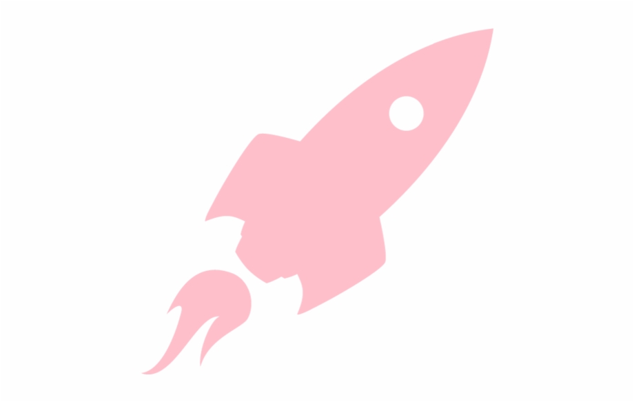 Rocket ship pink.