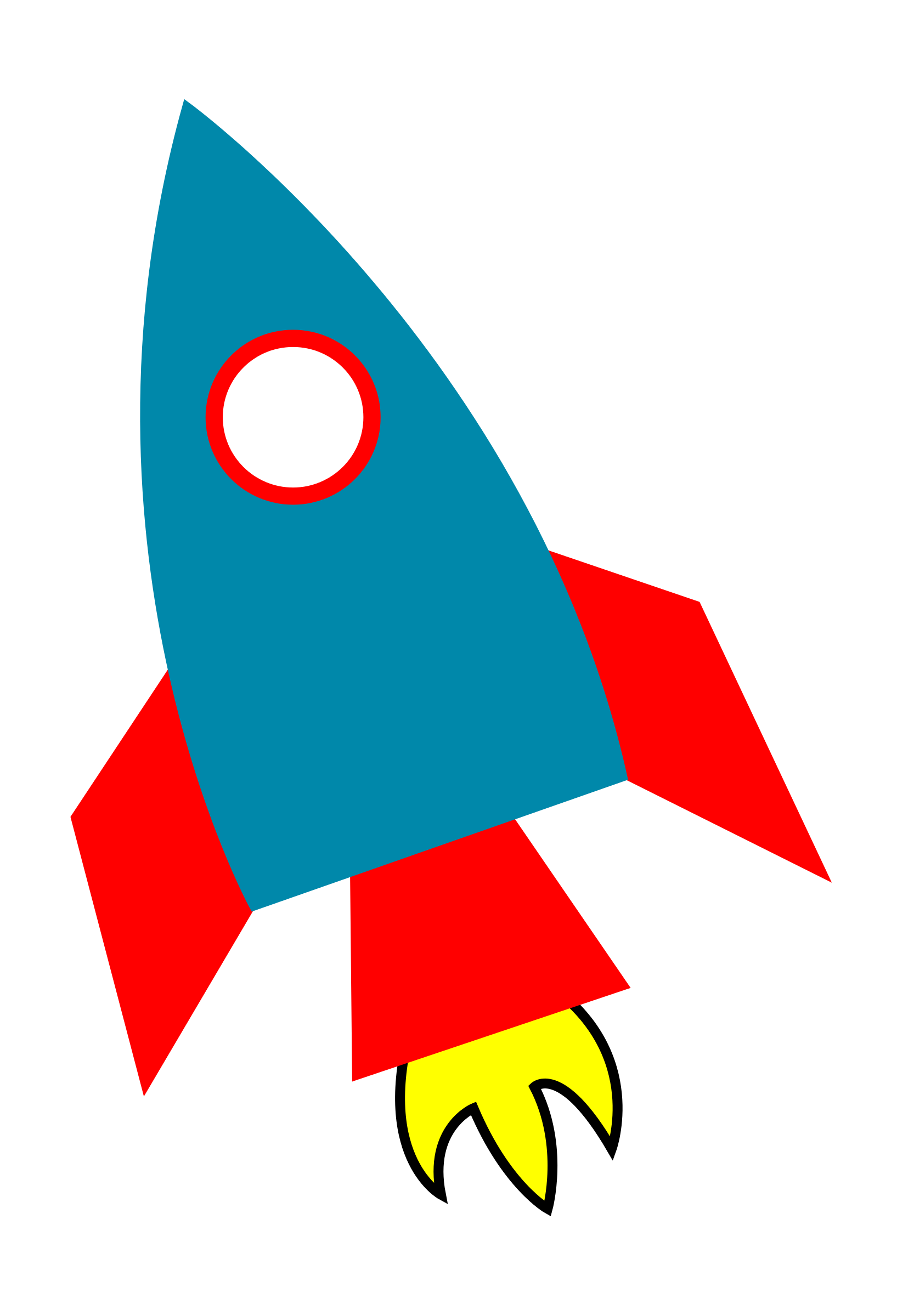 Space rocket clipart.