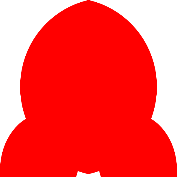 rocket clipart red