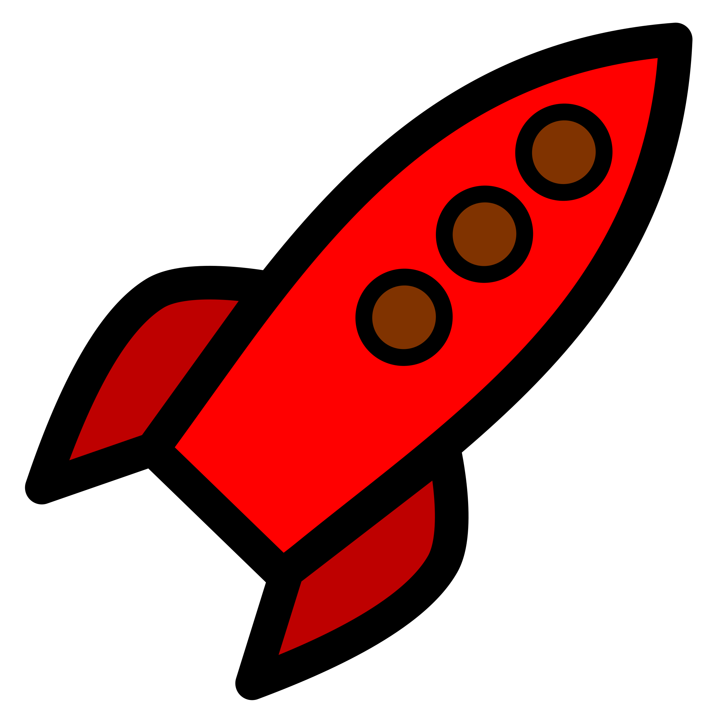 Clipart rocket red.
