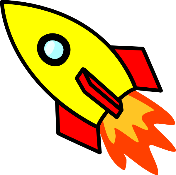 Red rocket clipart kid