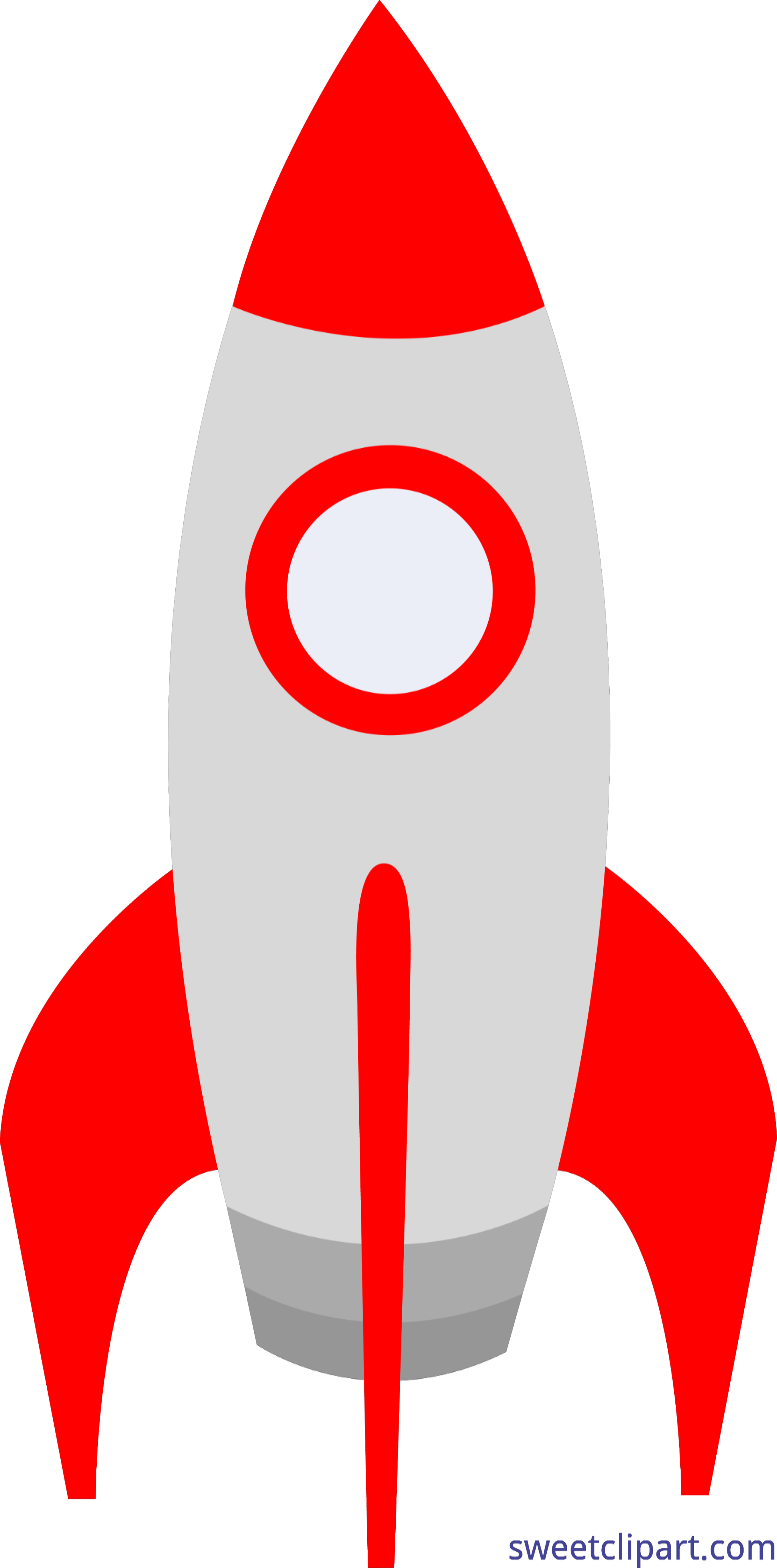 Cute red rocket.