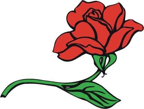 Free Red Rose Cartoon, Download Free Clip Art, Free Clip Art