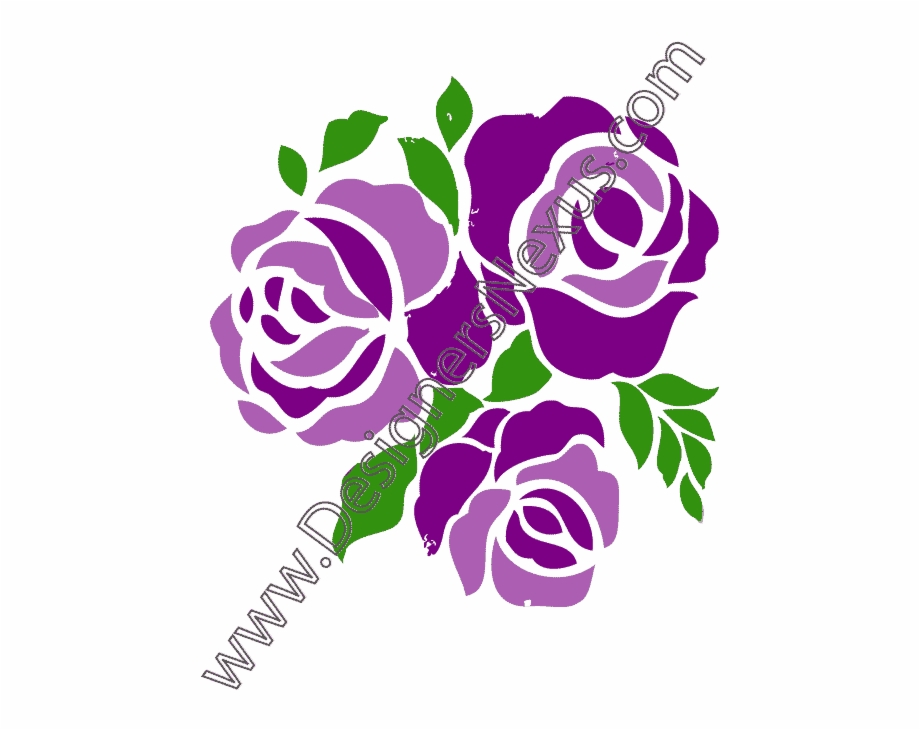 Download Free png Purple Rose Clipart Three Rose