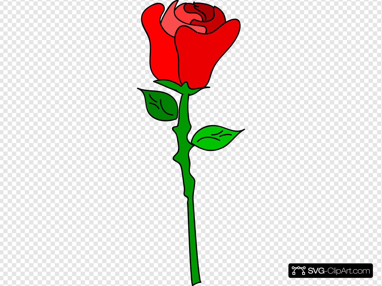 Free Hand Rose Clip art, Icon and SVG