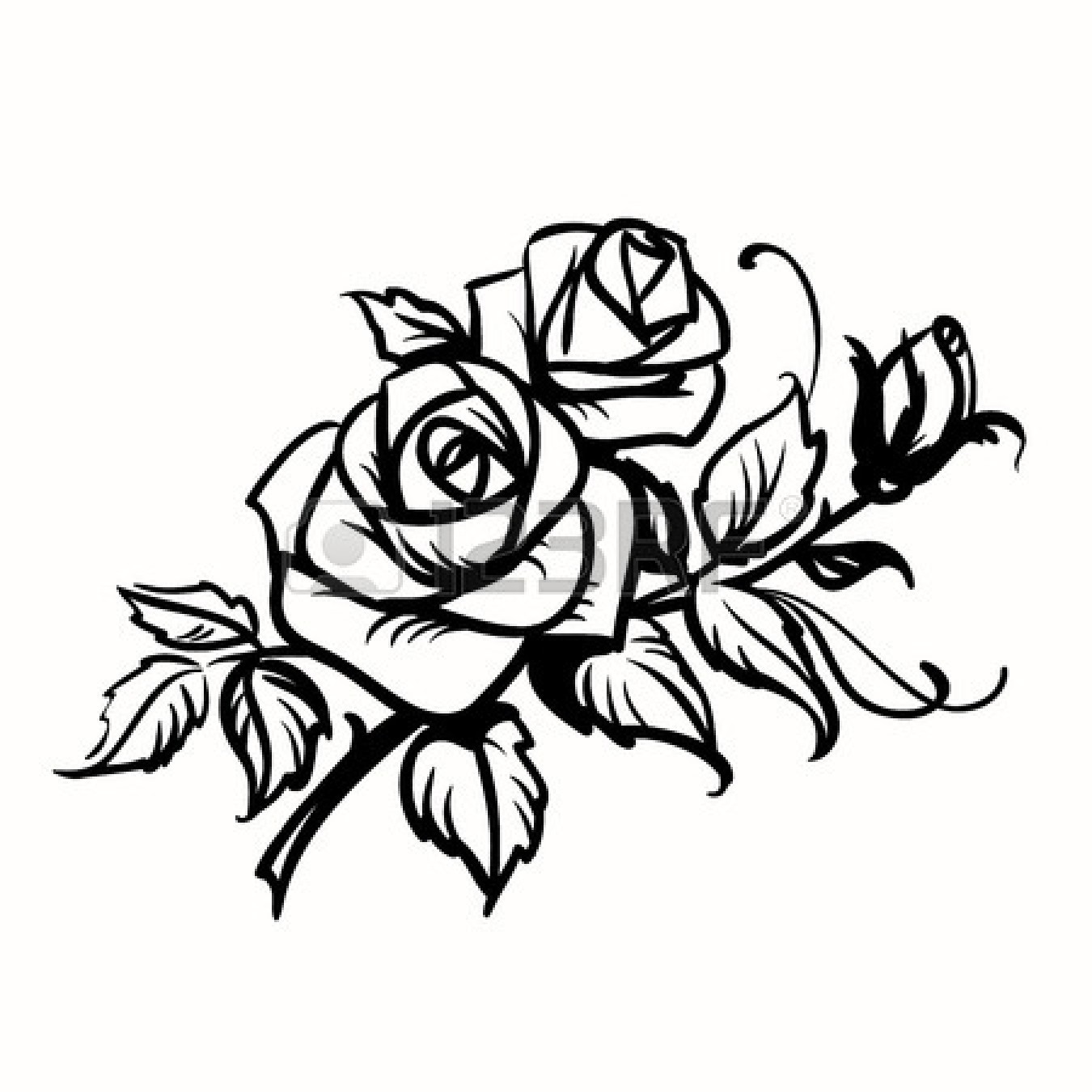 Free Rose Outlines, Download Free Clip Art, Free Clip Art on