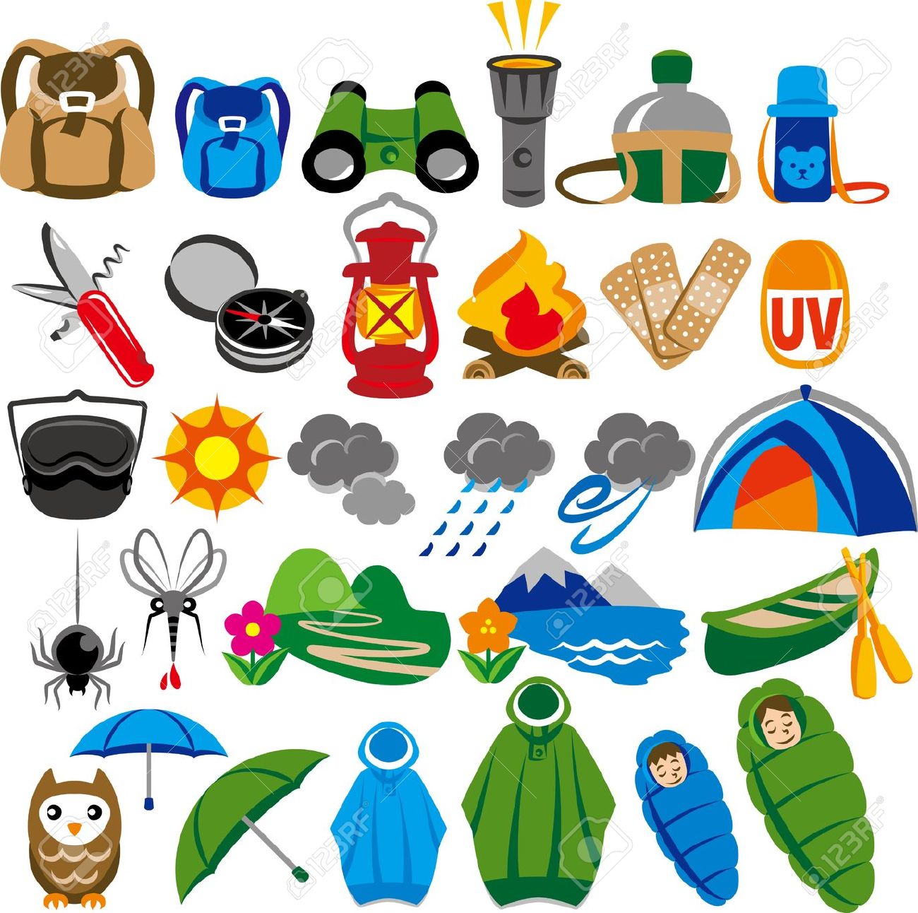 Camping Clipart Camp Clipart Stock Vector And Royalty Free