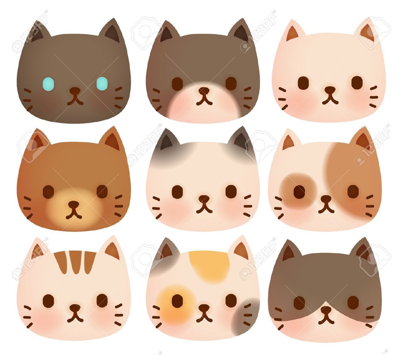 Cat Face Stock Vector Illustration And Royalty Free Cat Face