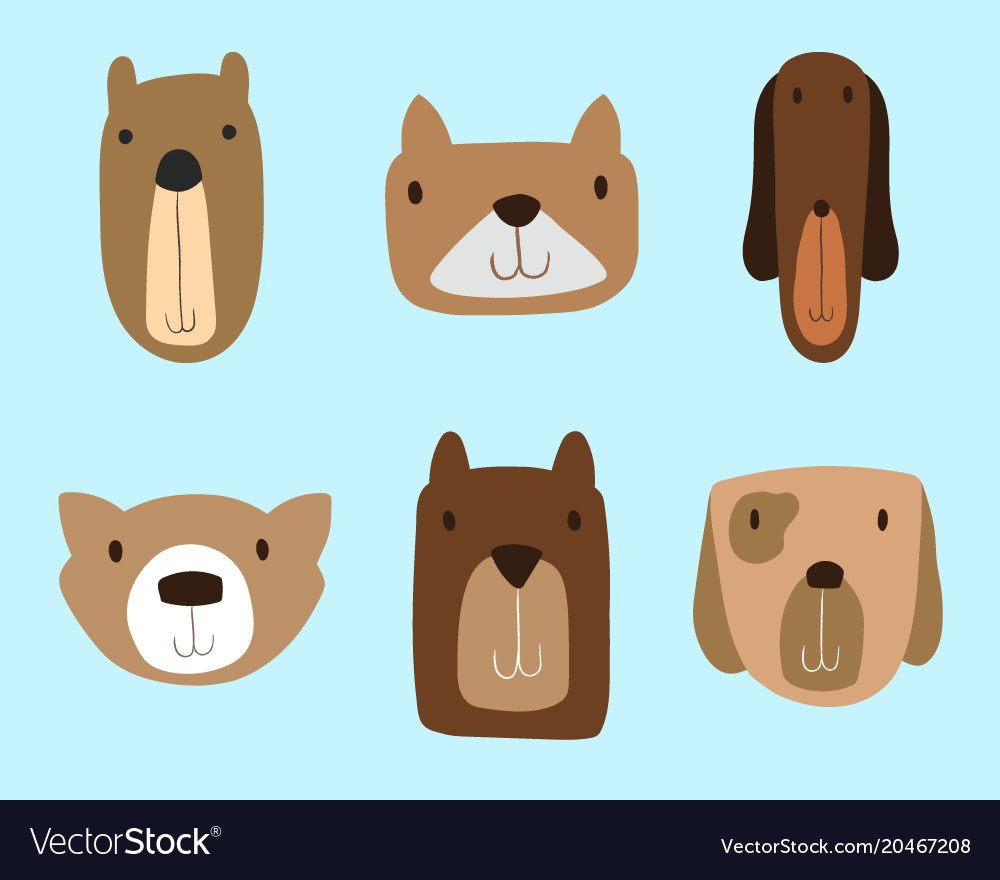 Dogs clipart set.