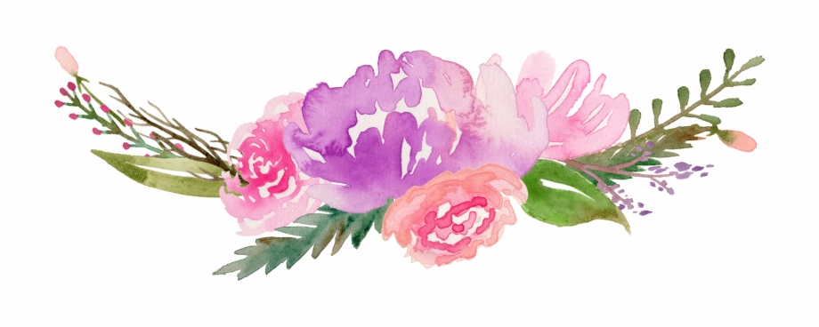 Royalty Free Flowers Watercolor Painting Clip Art Along