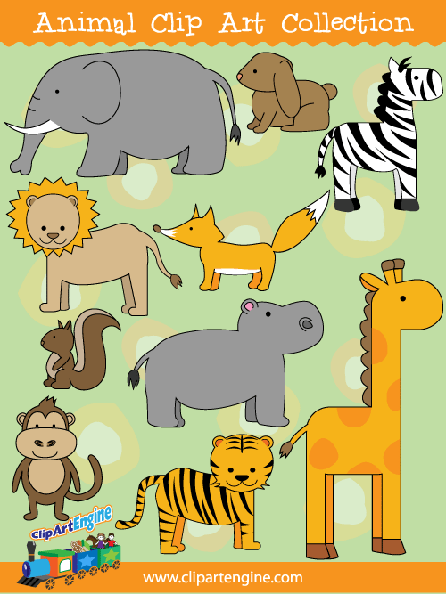 Animal Clip Art Collection for Personal and Commercial Use