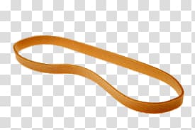 Orange rubber band, Single Rubber Band transparent