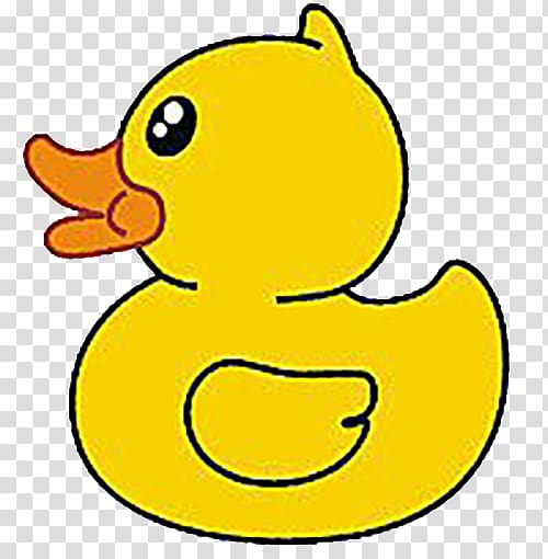 Yellow duck illustration.