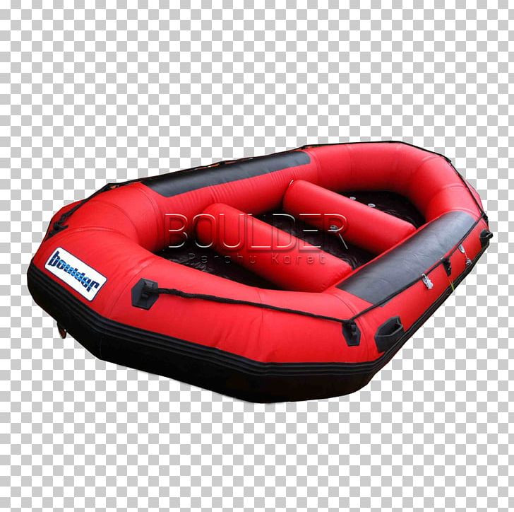 Inflatable boat rafting.