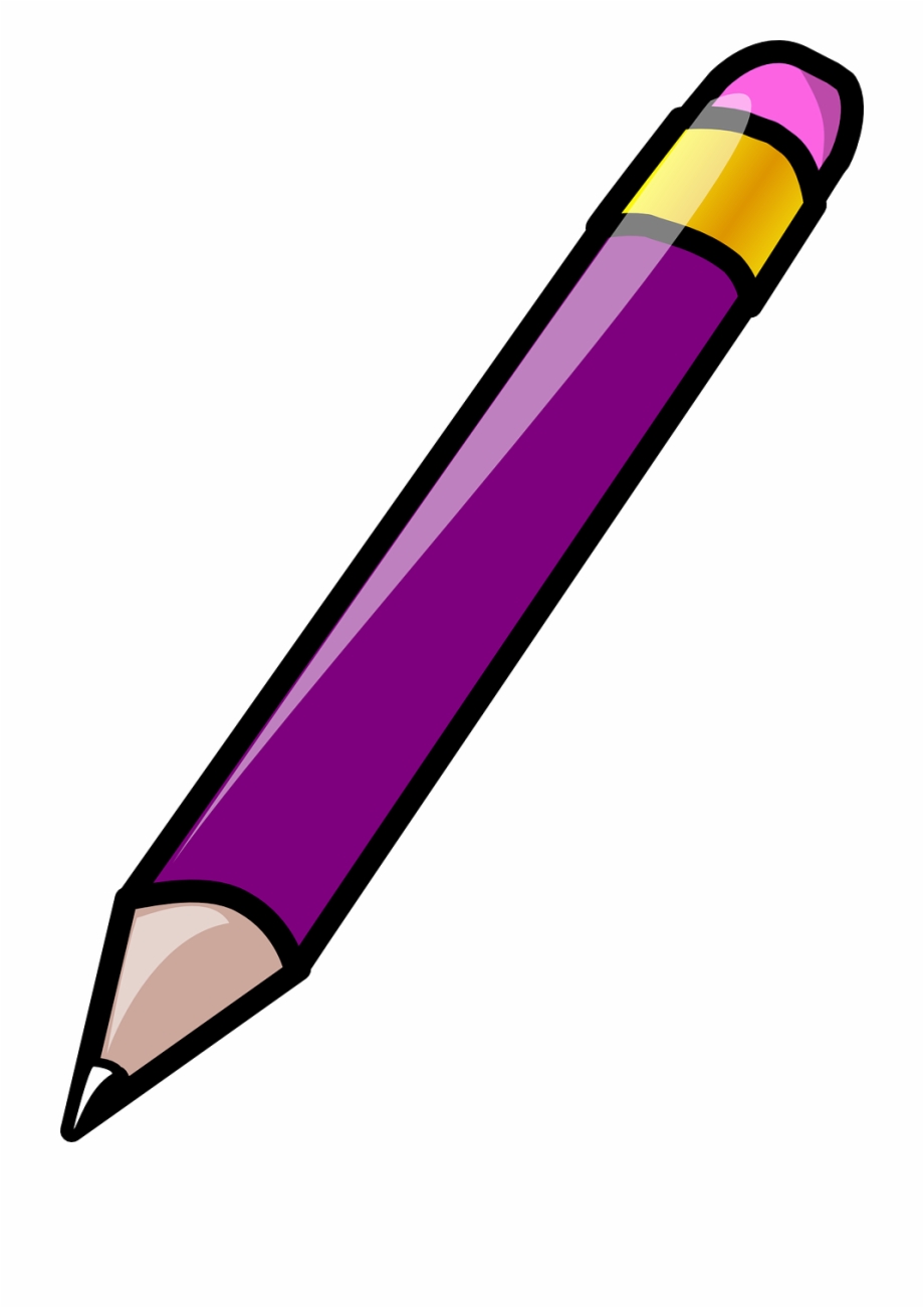 Pencil Eraser Rubber Purple Write Sketch Draw