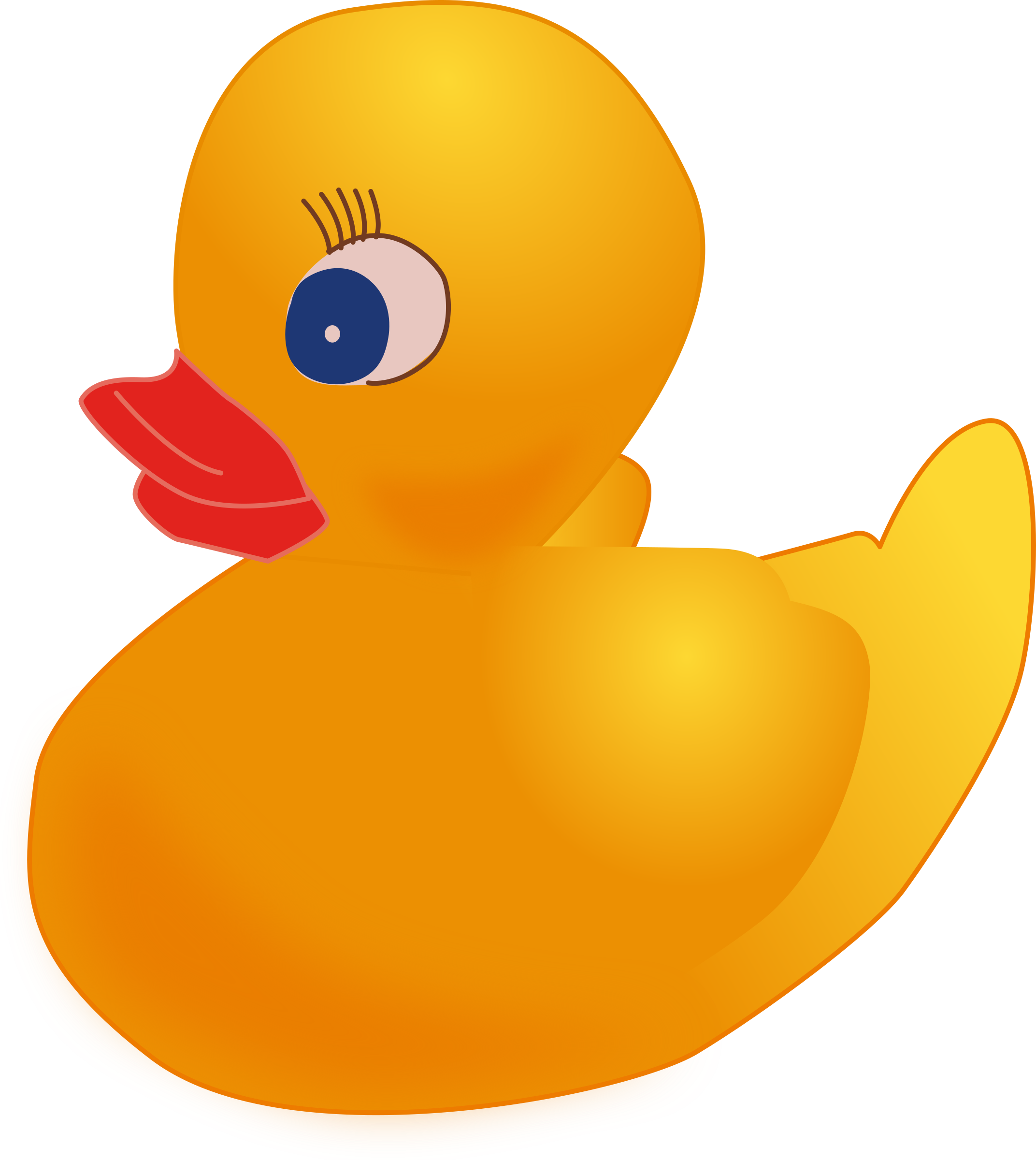 Female Rubber Ducky Vector Clipart image