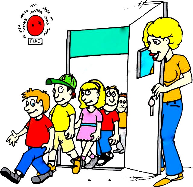 Safety rules at school clipart
