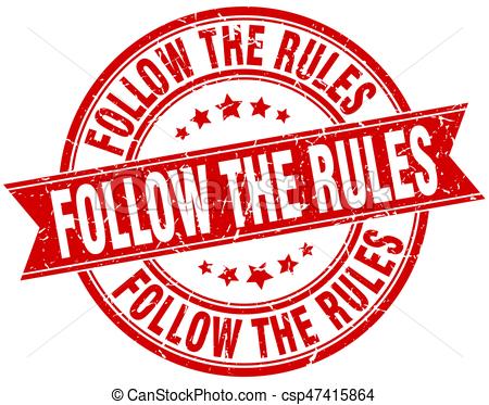 Follow the rules Vector Clip Art EPS Images