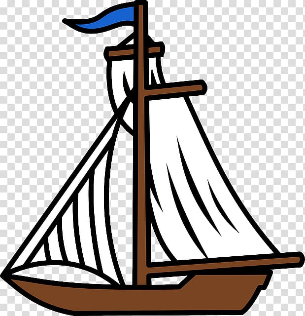 Sailboat Fishing vessel , Sailboat Cartoon transparent