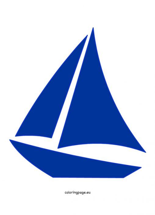 Printable sailboat clipart.