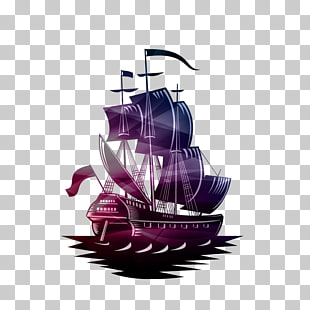 Purple sailboat png.