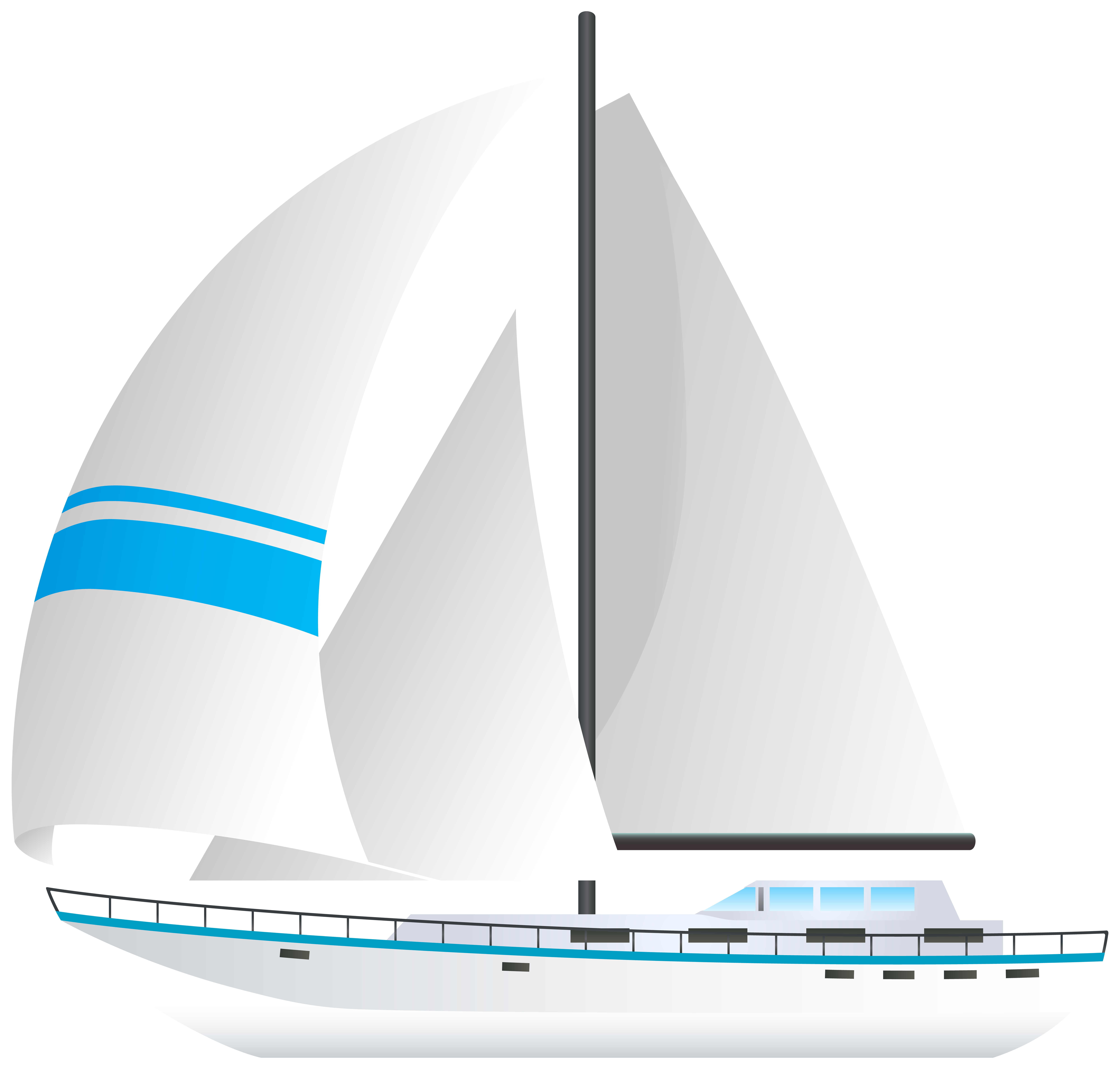 Sailboat PNG Transparent Clip Art Image