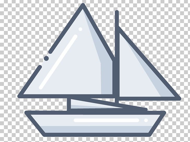 Sailboat triangle sailing.