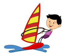 sailing clipart boy