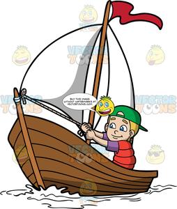 sailing clipart boy
