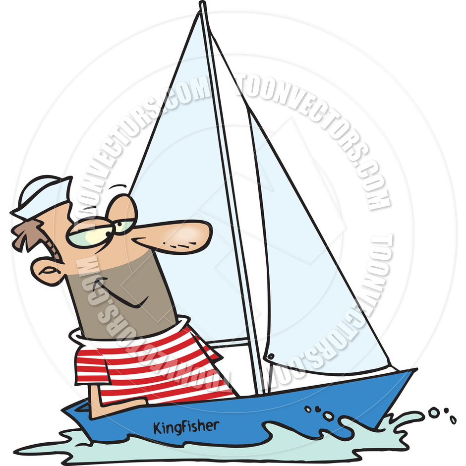 Cartoon Sail Boat