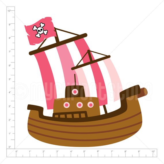Clipart pink pirate.