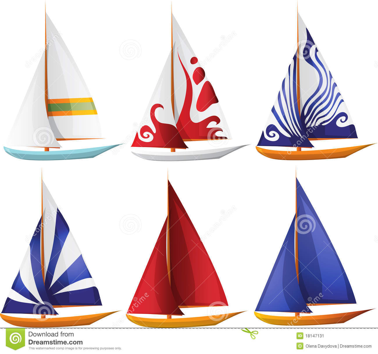 Sailing Boats Clipart