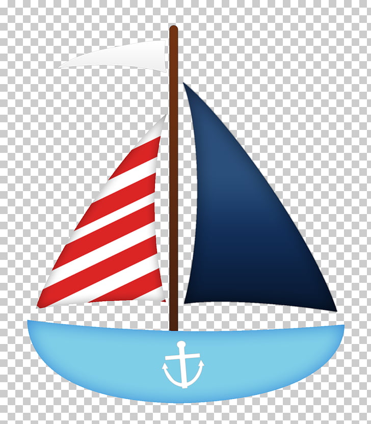 Sailboat , paddle, blue and red sailing yacht illustration