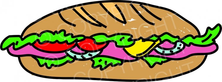 Salad Sandwich Prawny Food Clip Art