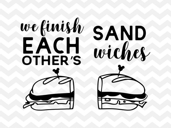Finish each others.