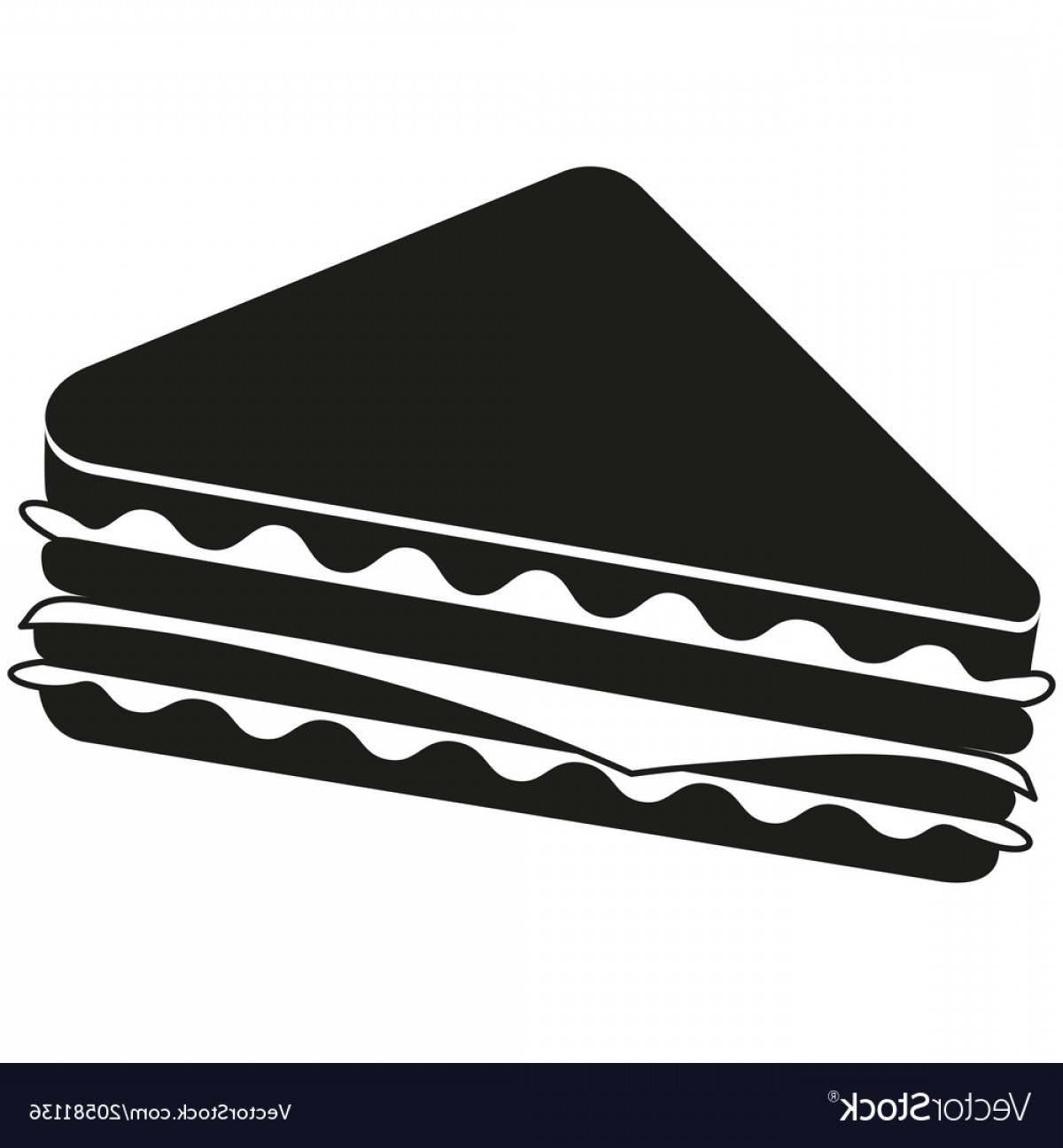 Sandwich Vectors Black And White